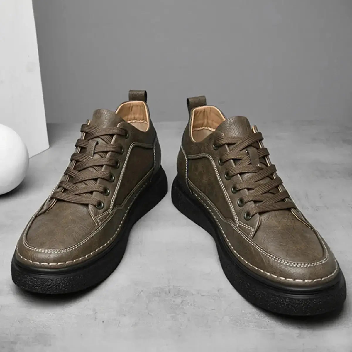 Apex - 7cm (2.7") - LUCIMORA - Apparel & Accessories > Shoes > Elevator Shoes > Casual Shoes - LUCIMORA - apex:khaki:38 - 
